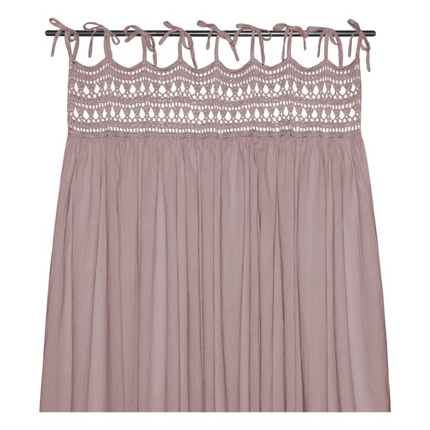 Tara Organic Cotton Crochet Curtain - 90x290cm-product