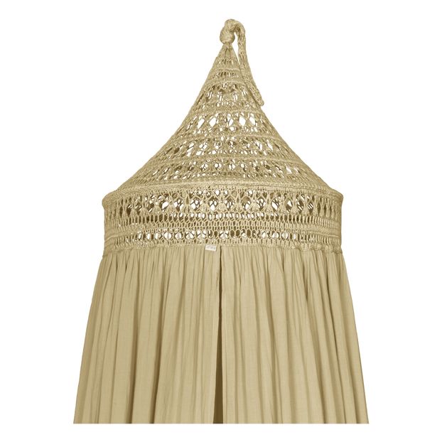 Tara Organic Cotton Crochet Bed Canopy-product
