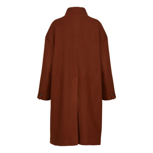 Cappotto in lana, con collo rialzato-product