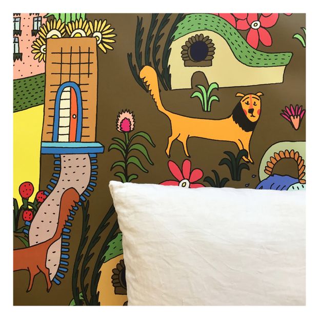 Fresque La piscine - 2 lès - 204x280 cm-product