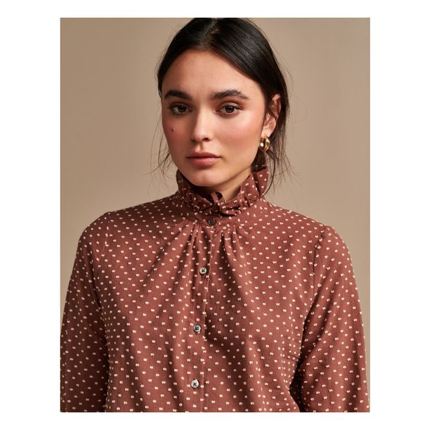 Blusa Safran de plumeti - Colección mujer --product