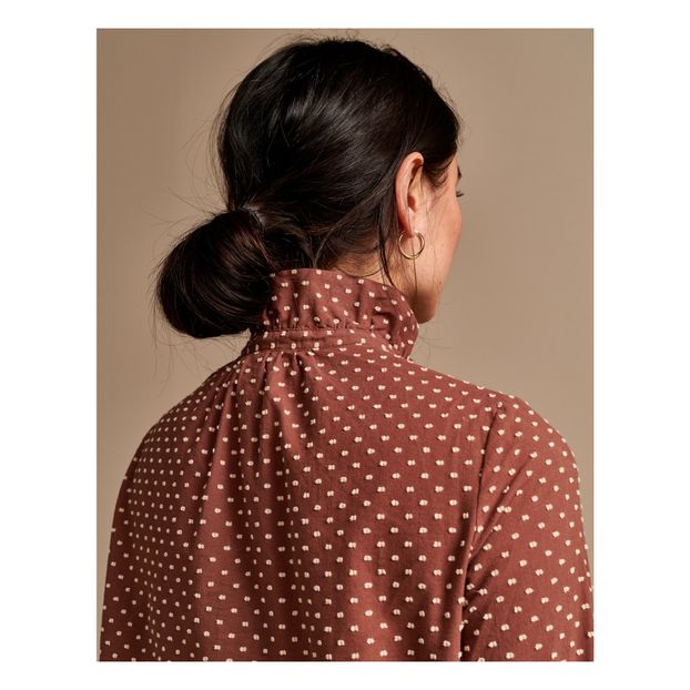 Blusa Safran de plumeti - Colección mujer --product