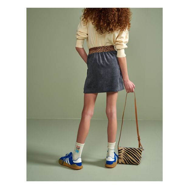Arch Elastic Belted Velvet Skirt-product