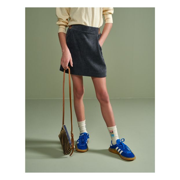 Arch Elastic Belted Velvet Skirt-product