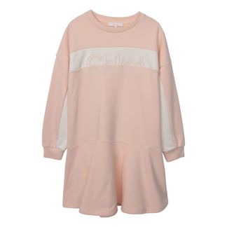 Chloé Kleid mit Logo-listing