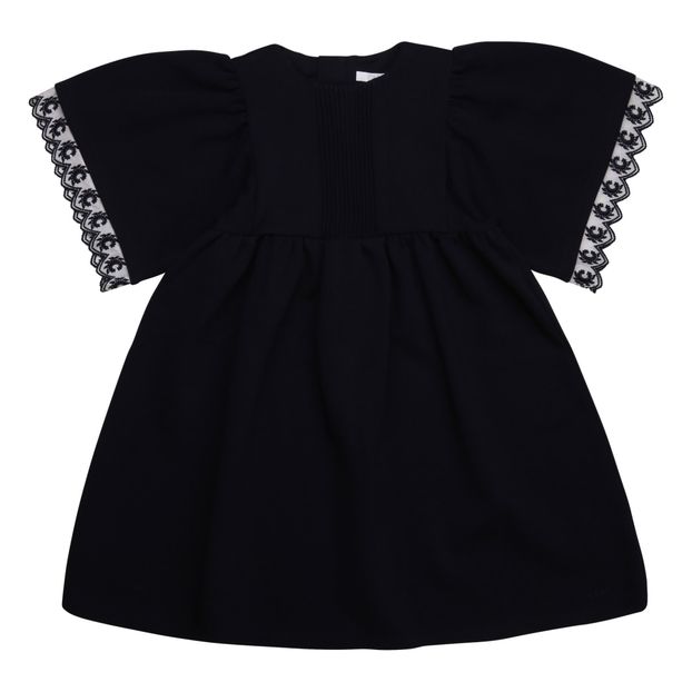 Dress with Embroidered Sleeves-product