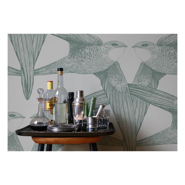 White Birds Wallpaper - 3 Rolls-product