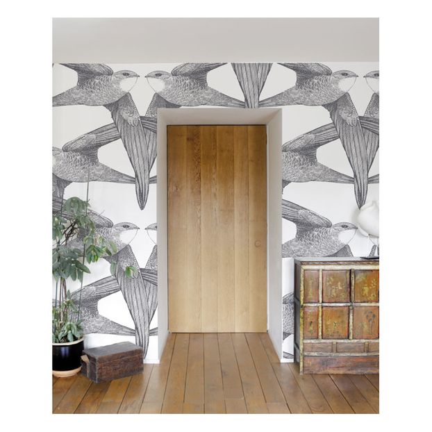 White Birds Wallpaper - 3 Rolls-product