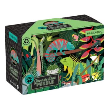 Glow-in-the-dark Lizard Puzzle - 100 pieces-product