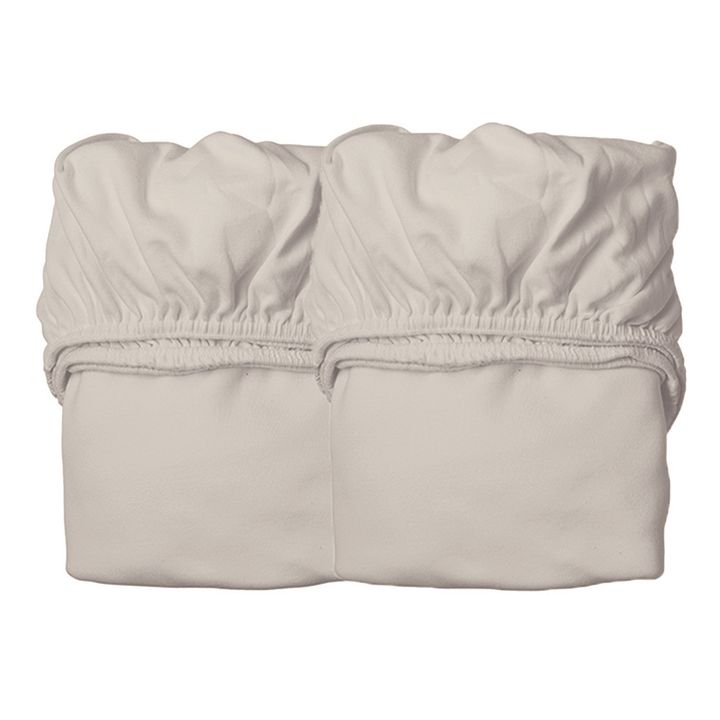 Lenzuoli con angoli cotone bio - 2 pz. Beige- Immagine del prodotto n°0