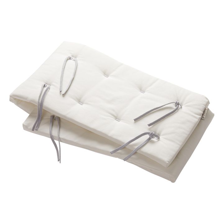 Tour de lit Linéa/Luna en coton bio | Blanc- Image produit n°0