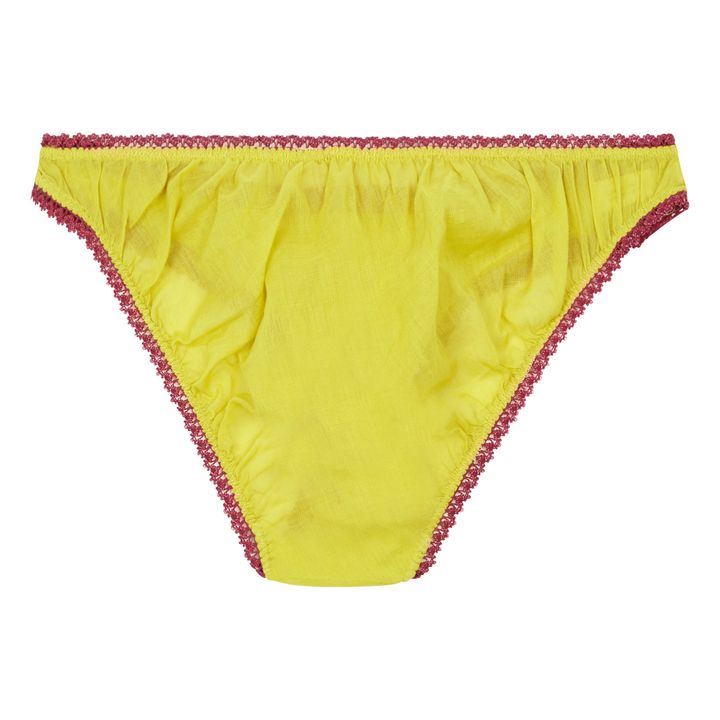 Braguita Croquet de algodón orgánico Amarillo Mostaza- Imagen del producto n°1