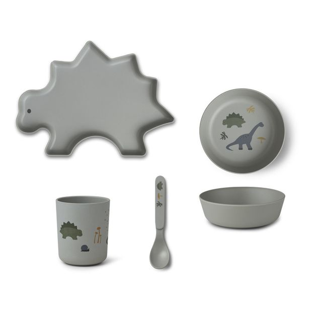Dino Bamboo Dish - Set of 4-product