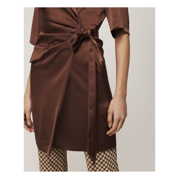Robe Portefeuille en Satin Lavé Amar-product