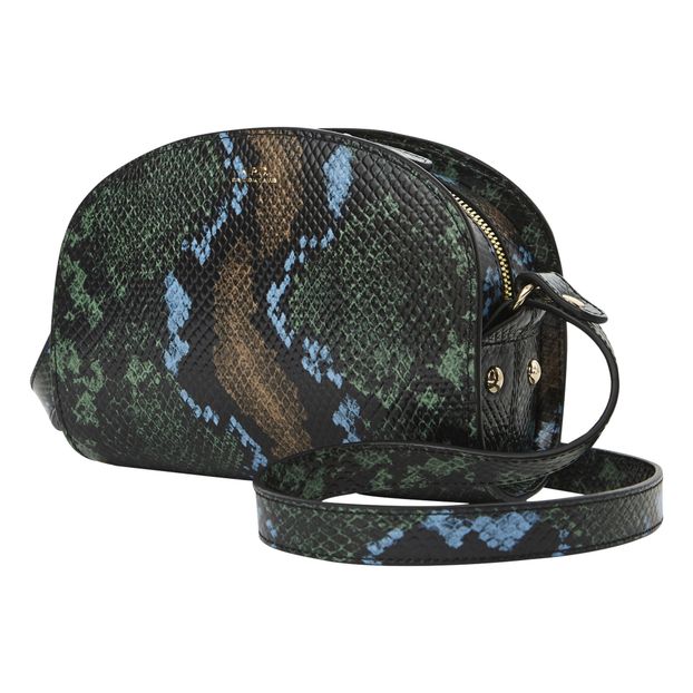 Sac Demi Lune Cuir Façon Python-product