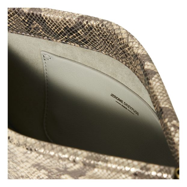 Pochette Clic Clac L Veau Façon Python Lamé-product