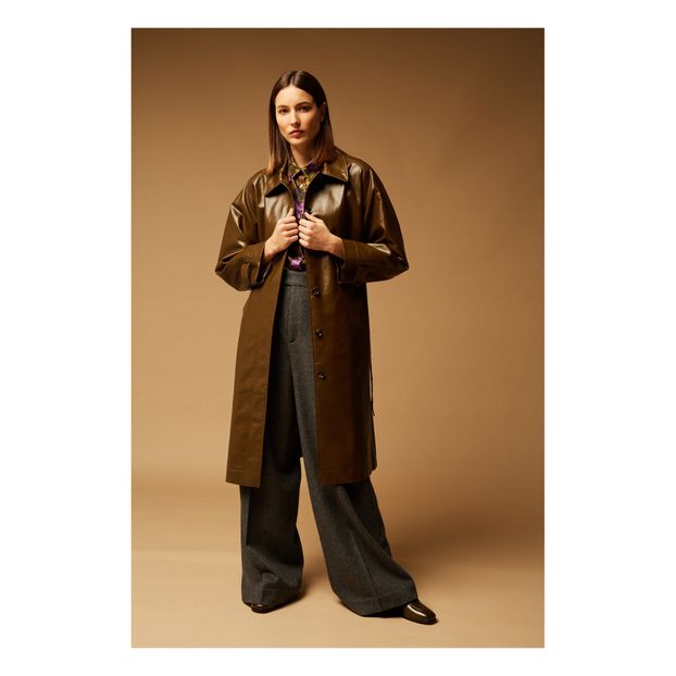 Trench Laurent Gabardine de Coton Enduite-product