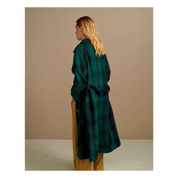 Manteau Vermont Laine à Carreaux - Collection Femme --product