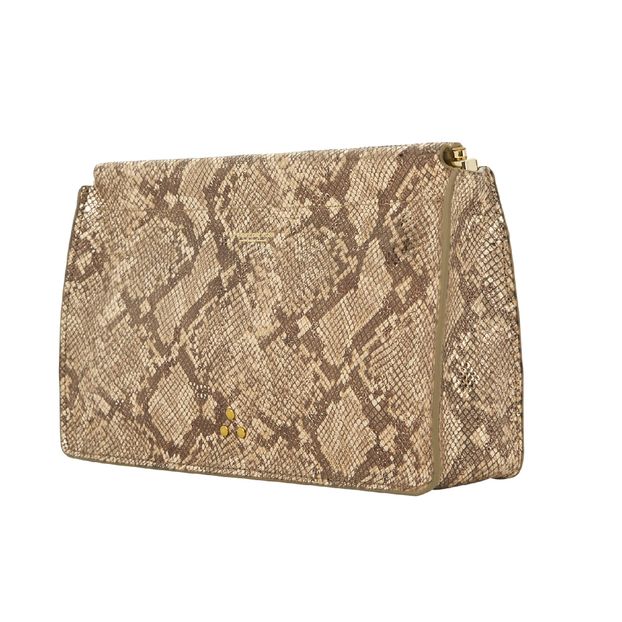 Pochette Clic Clac L Veau Façon Python Lamé-product