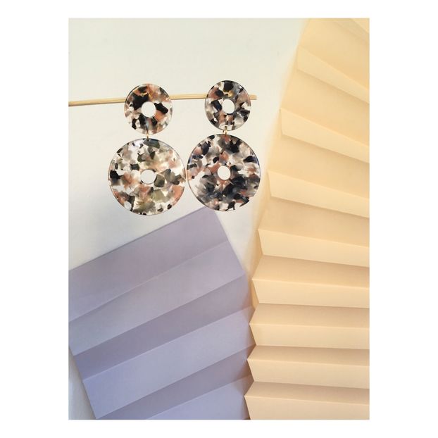 Boucles d'Oreilles Scabiosa Medium-product