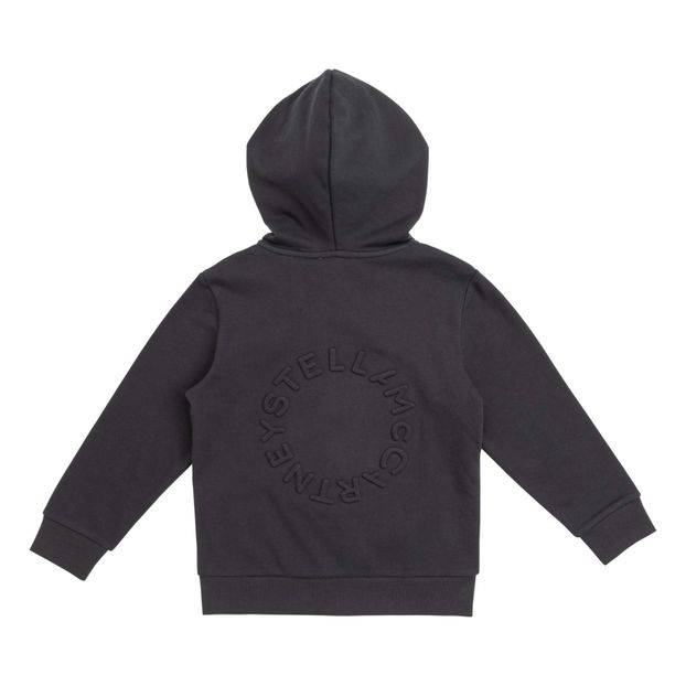 Sweat Zippé Capuche Coton Bio Embossé-product