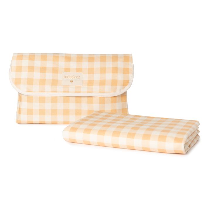 Mantel de picnic impermeable Sunshine | Melon Vichy- Imagen del producto n°0