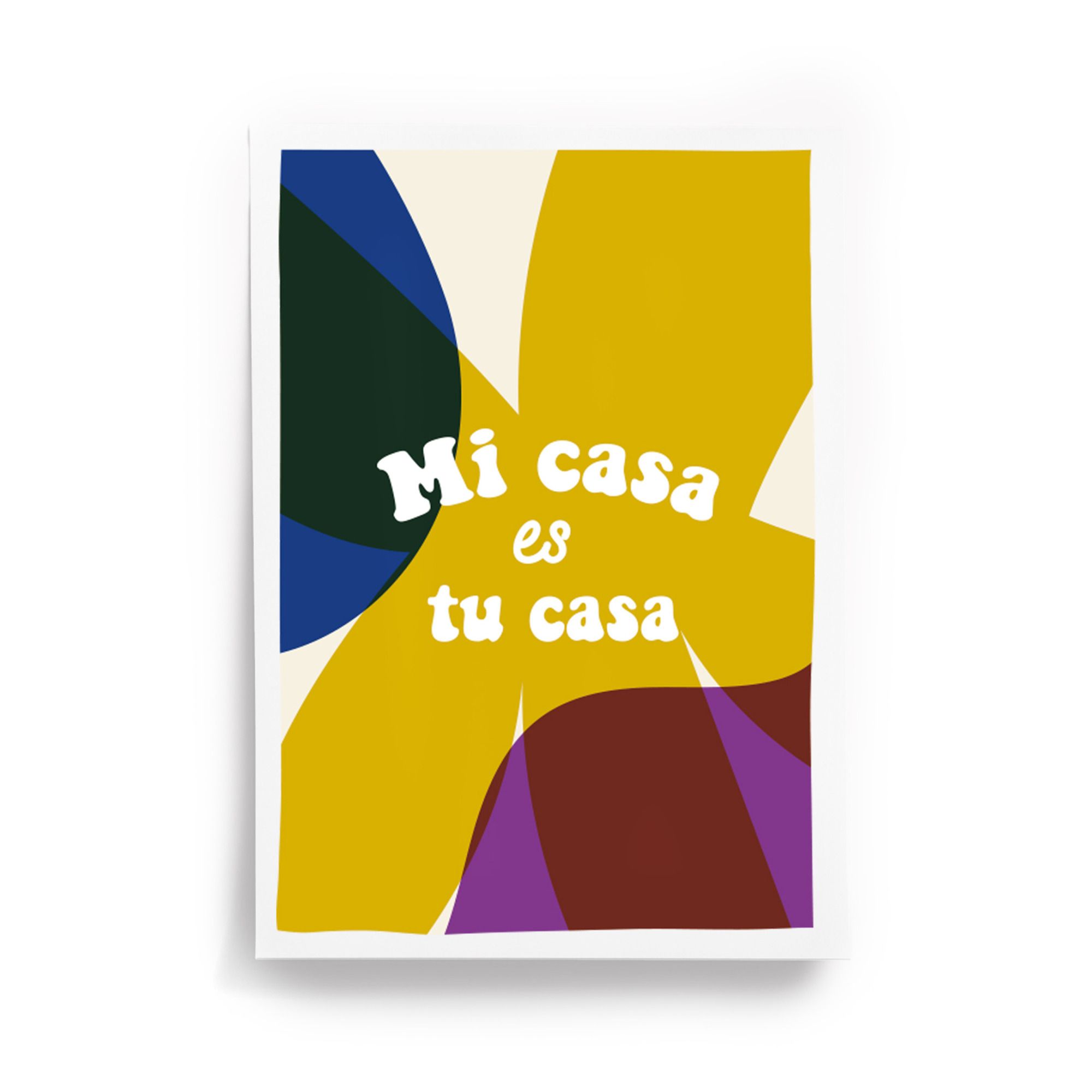 Affiche Mi Casa A3 Jaune- Image produit n°0