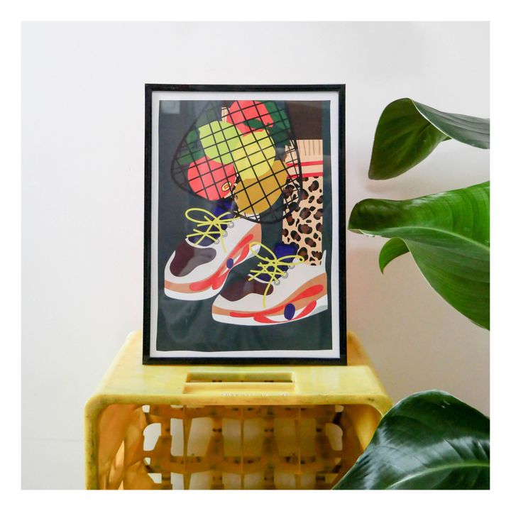Affiche Shoes A4 Bleu- Image produit n°1