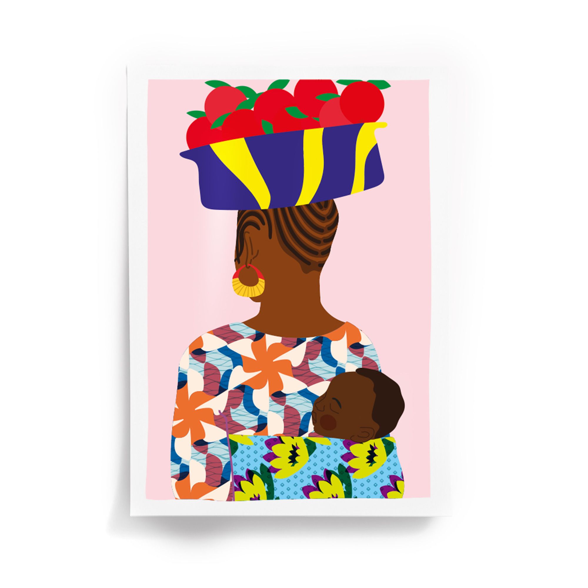 Affiche Bébé A4 Rose pâle- Image produit n°0