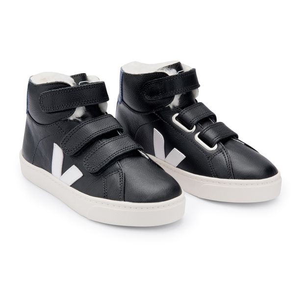 Baskets Scratchs Cuir Fourrées Esplar Mid-product
