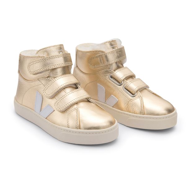 Baskets Scratchs Cuir Fourrées Esplar Mid-product