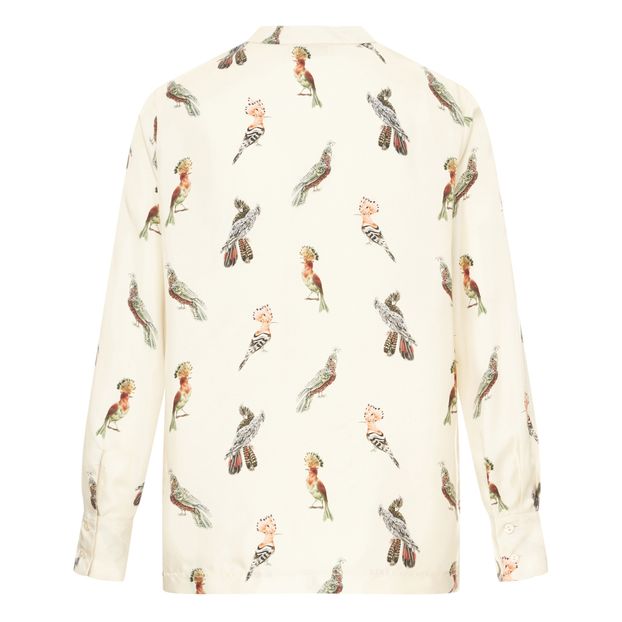 Blusa Acquamarina Loros Twill de seda-product