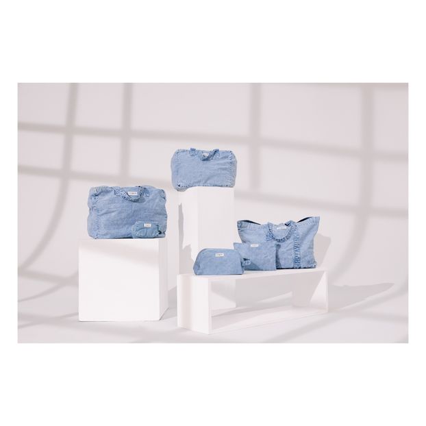 Sac 24H Sauval en denim upcyclé - Rive Droite x Smallable-product