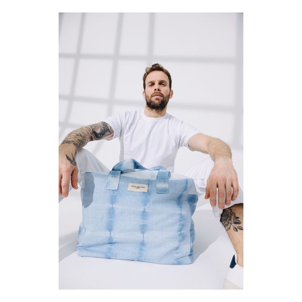 Sac 48H Elzevir en denim upcyclé - Rive Droite x Smallable-product