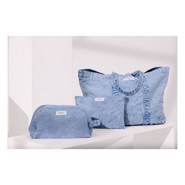 Trousse de toilette Hermel en denim upcyclé - Rive Droite x Smallable-product