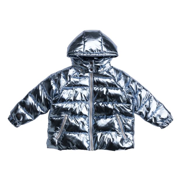 Lamé Puffer Jacket, Recycled Polyester-product