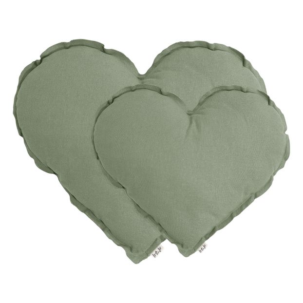 Coussin Cœur en coton bio-product