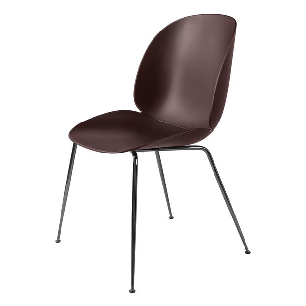 Chaise Beetle non rembourée, piètement noir - GamFratesi-product