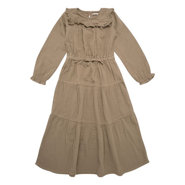 Vestido Sarah de algodón orgánico y muselina-product