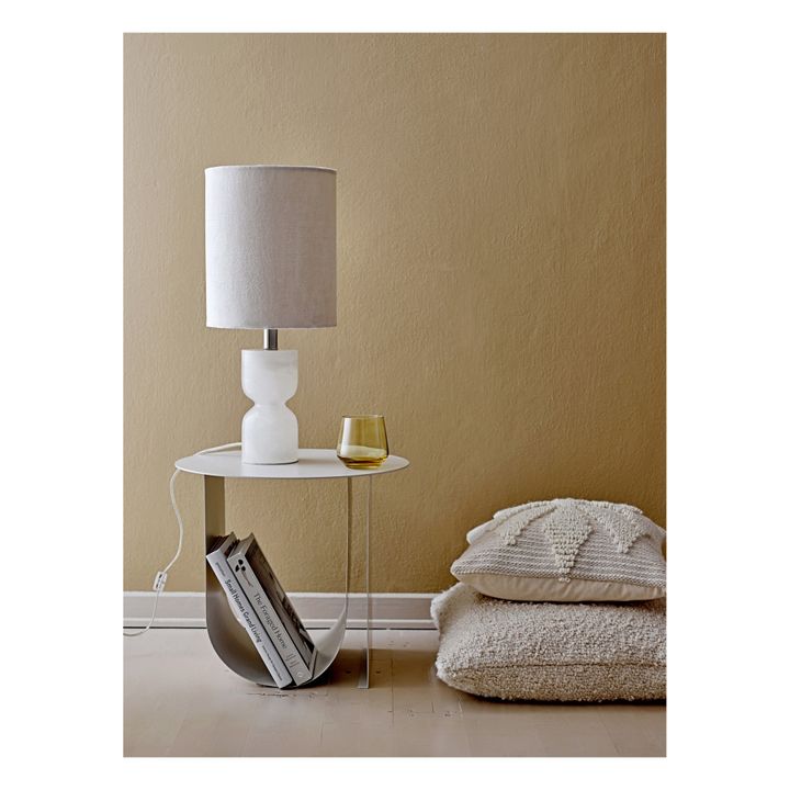 Table d'appoint Cher en métal | Gris perle- Image produit n°1