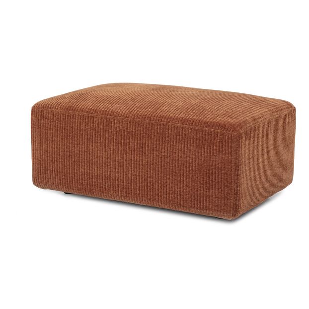 Pouf Petra en velours côtelé-product