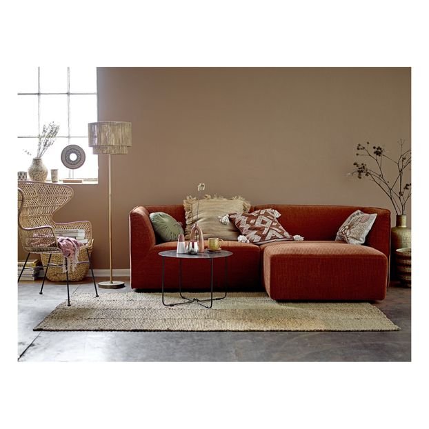 Pouf Petra en velours côtelé-product