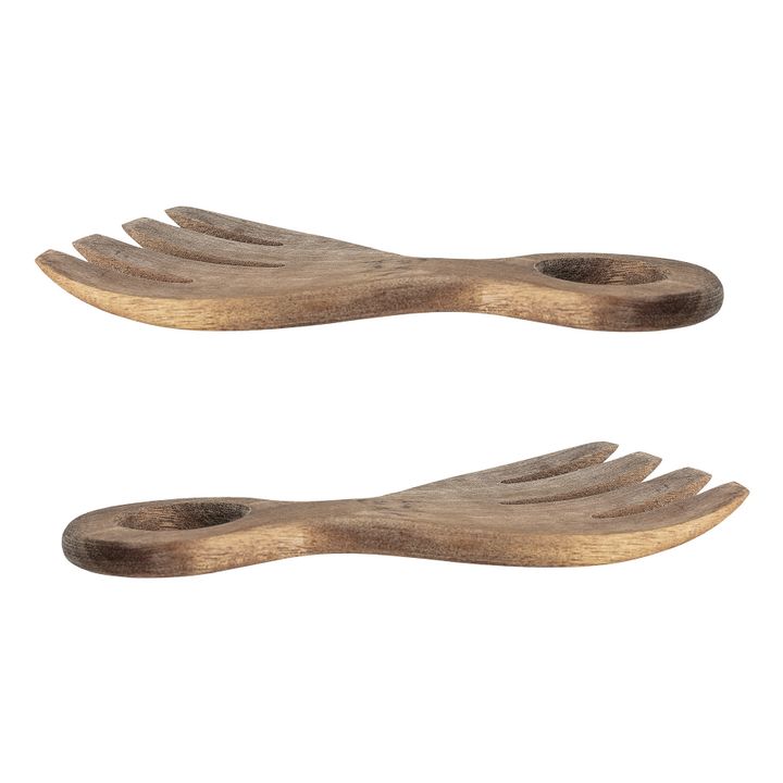 Posate per insalata in legno d'acacia | Bois clair- Immagine del prodotto n°3