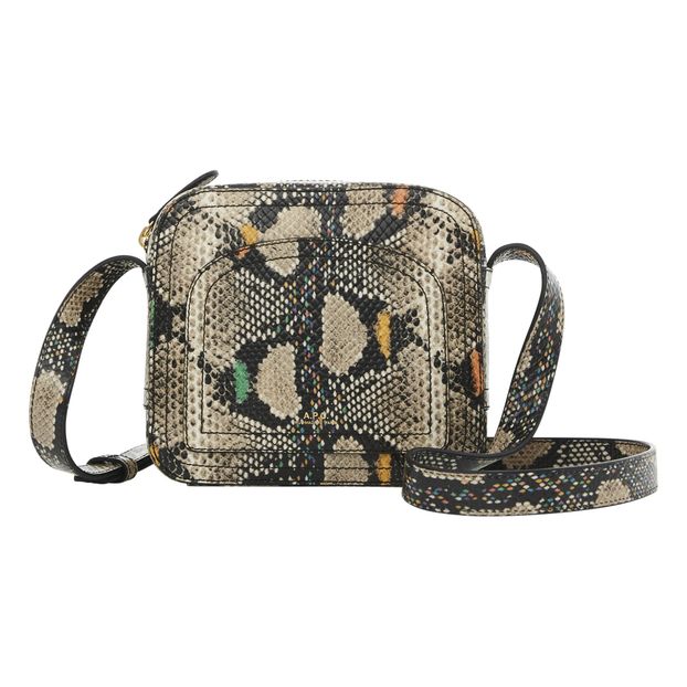 Sac Louisette Cuir Façon Python-product