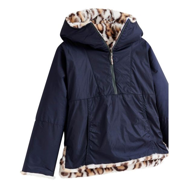 Reversible Hooded Fur Jacket-product