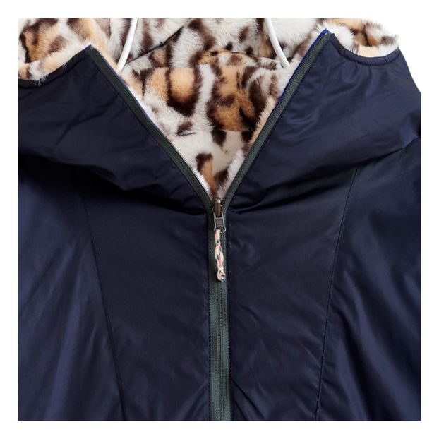 Reversible Hooded Fur Jacket-product