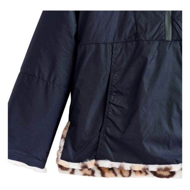 Reversible Hooded Fur Jacket-product