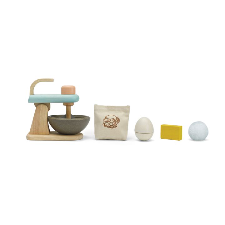 Rubber Wood Food Processor Toy | Natural- Product image n°2