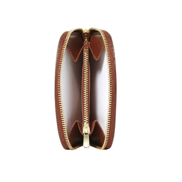 Porte Monnaie Compact zippé Demi Lune Cuir Lisse-product