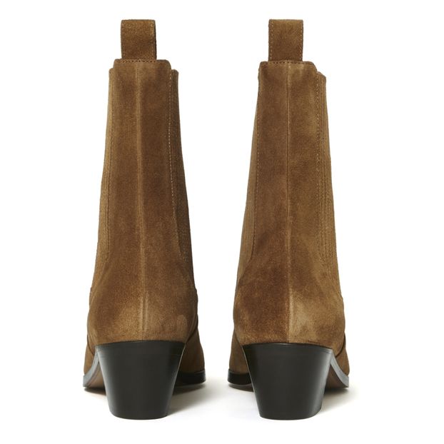 Botas Gazette de cuero y terciopelo-product